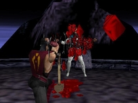 une photo d'Ã©cran de Mortal Kombat 4 sur Nintendo 64